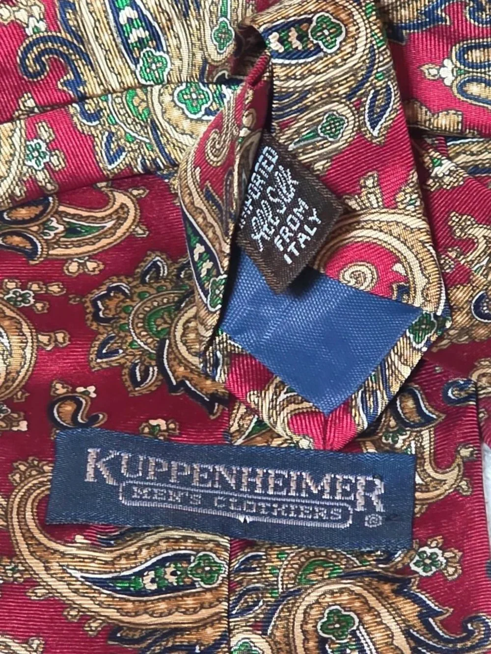 Kuppenheimer Mens Silk Tie Imported From Italy (SKU#1184)